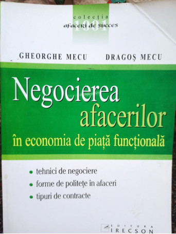 Negocierea afacerilor in economia de piata functionala