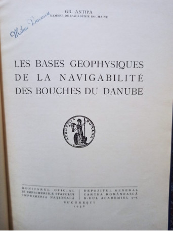 Les bases geophysiques de la navigabilite des bouches du danube