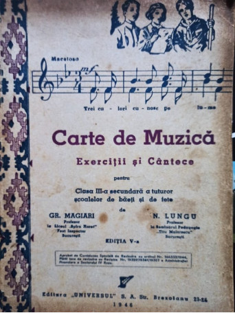 Carte de Muzica. Exercitii si cantece