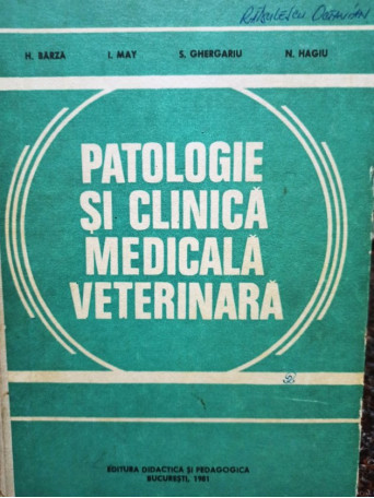 Patologie si clinica medicala veterinara