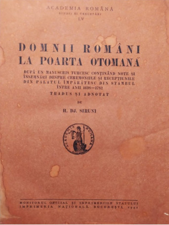 Domnii romani la poarta otomana