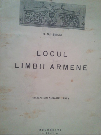 Locul limbii armene