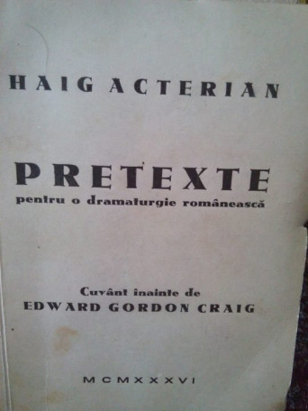 Pretexte pentru o dramaturgie romaneasca