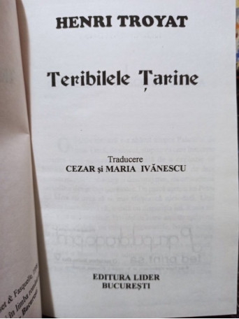 Teribilele Tarine