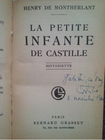 La petite infante de castille