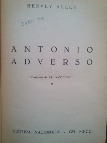 Antonio adverso