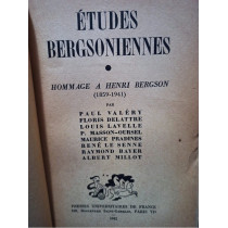 Hommages a Henri Bergson (1859 - 1941)