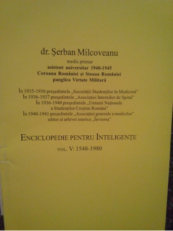 Enciclopedie pentru inteligente, vol. V: 1548 1980