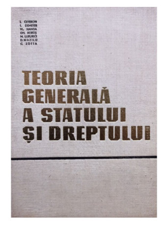 Teoria generala a statului si dreptului