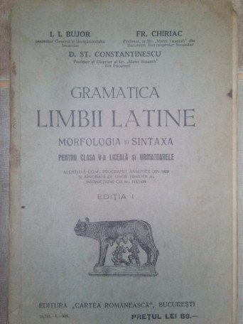 Gramatica limbii latine