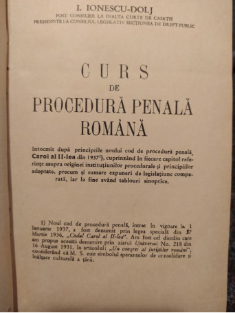 Curs de procedura penala romana