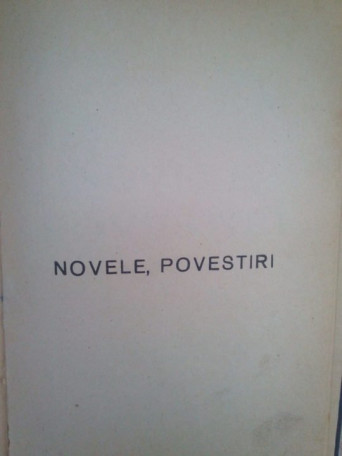 Nuvele, povestiri