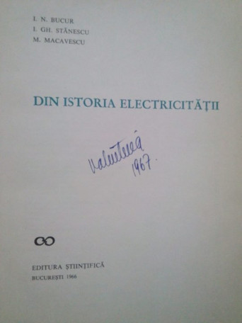 Din istoria electricitatii