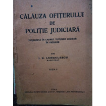 Calauza ofiterului de politie judiciara