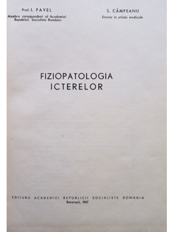 Fizipatologia icterelor