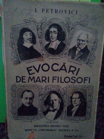 Evocari de mari filosofi