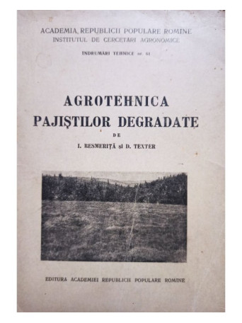 Agrotehnica pajistilor degradate