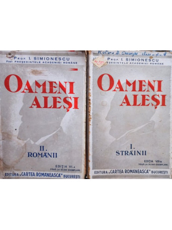 Oameni alesi, 2 vol.