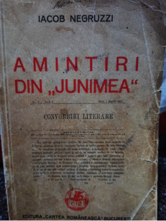 Amintiri din "Junimea"