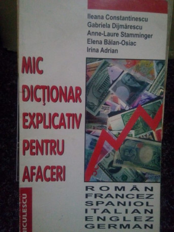 Ileana Constantinescu, Gabriela Dijmarescu, Anne-Laure Stamminger, Elena Blana-Osiac, Irina Adrian - Mic dictionar explicativ pentru afaceri - brosata