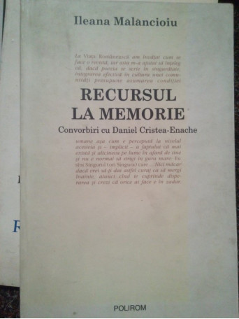 Recursul la memorie