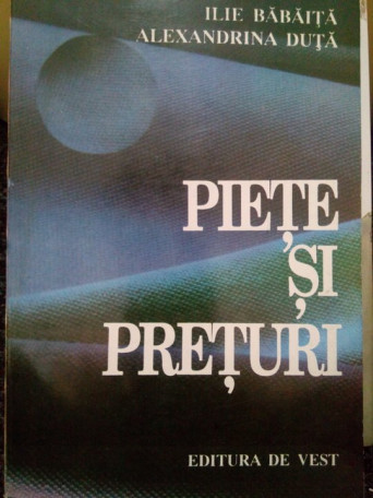 Ilie Babaita - Piete si preturi - 1995 - Brosata