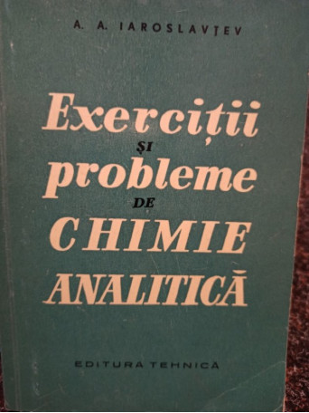 Exercitii si probleme de chimie analitica