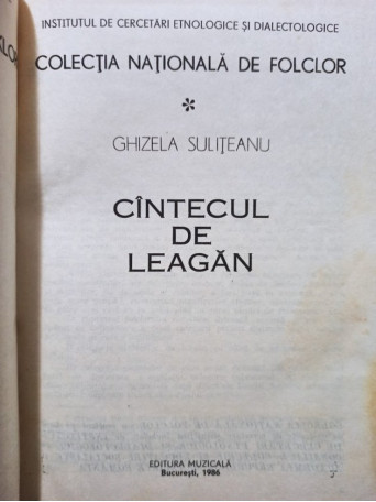 Cantecul de leagan