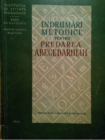 Indrumari metodice pentru predarea abecedarului