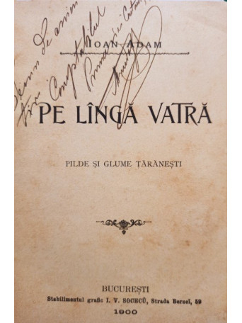 Pe langa vatra, editia I (semnata)