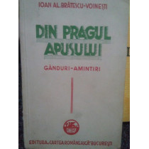 Din pragul apusului