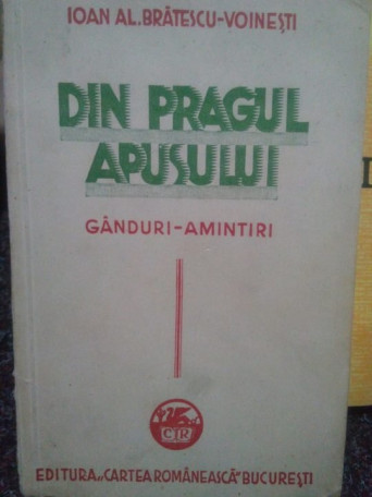 Din pragul apusului