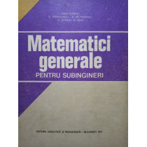 Matematici generale pentru subingineri