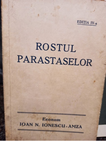 Rostul parastaselor