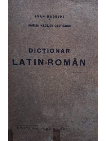 Dictionar latin - roman