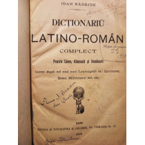 Dictionariu latino-roman complect