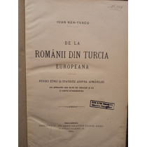 De la romanii din Turcia Europeana, editia 1 semnata