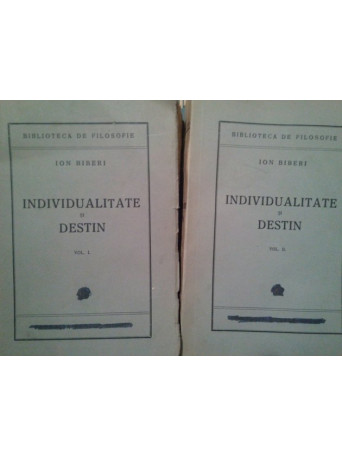 Individualitate si destin 2 volume