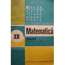 Matematica - Manual pentru clasa a XIIa