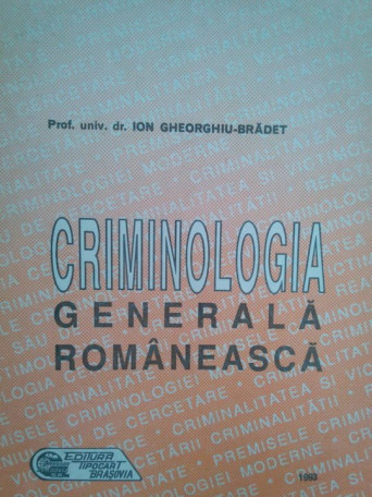 Criminologia generala romaneasca