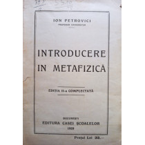 Introducere in metafizica