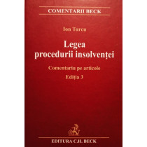 Legea procedurii insolventei - Comentariu pe articole, editia 3