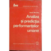 Analiza si predictia performantelor umane