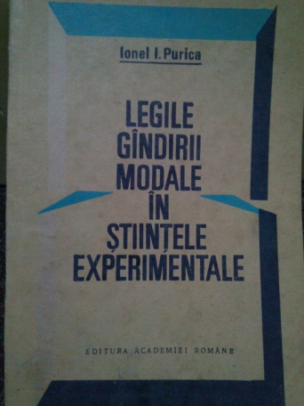 Legile gandirii modale in stiintele experimentale