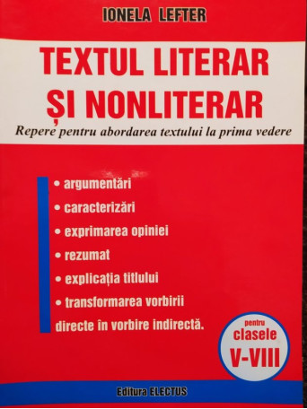 Textul literar si nonliterar