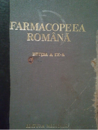 Farmacopeea romana, editia a IXa