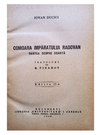 Comoara Imparatului Radovan, editia a II-a