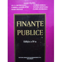 Finante publice, editia a IV-a