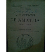 M. T. Ciceronis de amicitia dialogus