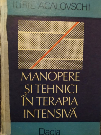 Manopere si tehnici in terapia intensiva